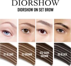 DIOR Diorshow On Set Brow -Marché Cosmétiques Magasin dior diorshow on set brow mascara sourcils fixateur de couleur effet disciplinant 24h 2
