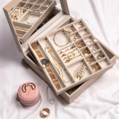 Notino Classy Collection Big Jewellery Box With Mirror -Marché Cosmétiques Magasin notino classy collection big jewellery box with mirror boite a bijoux 2