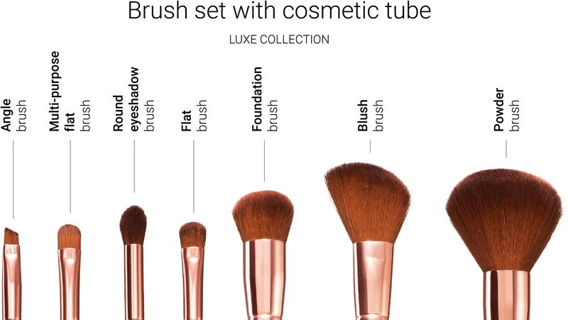 Notino Luxe Collection Brush Set With Cosmetic Tube 3 Notino Luxe Collection Brush Set With Cosmetic Tube – Image 3