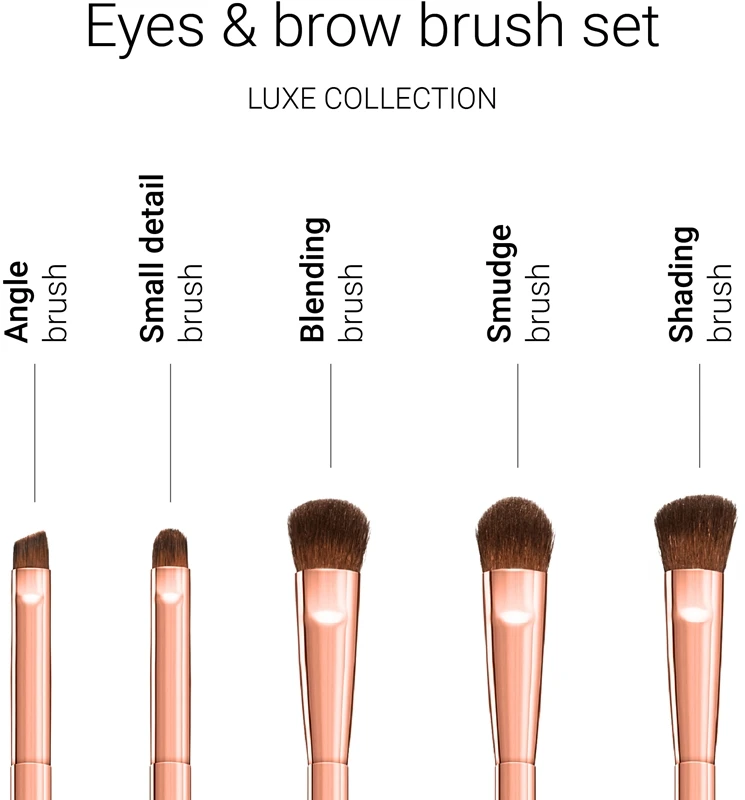 Notino Luxe Collection Eyes & Brow Brush Set 2 Notino Luxe Collection Eyes & Brow Brush Set – Image 2