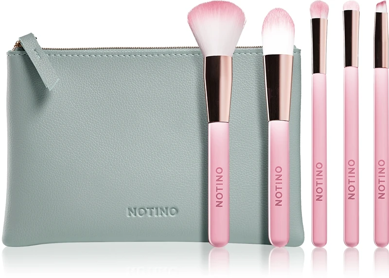 Notino Pastel Collection Brush Set With Pouch 1 Notino Pastel Collection Brush Set With Pouch