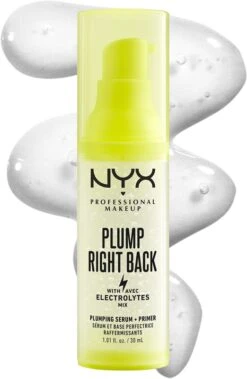 NYX Professional Makeup Plump Right Back Plump Serum And Primer -Marché Cosmétiques Magasin nyx professional makeup plump right back plump serum and primer base longue tenue 2
